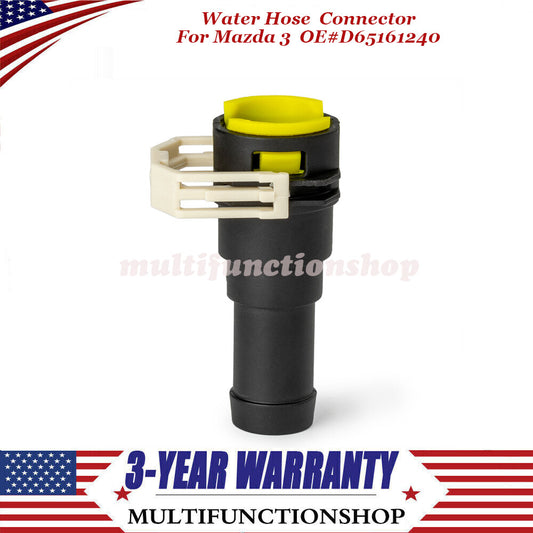 D651-61-240 Water hose connector for Mazda 3, for Mazda 5, CR, CW 2004-2012 D65161240 Q
