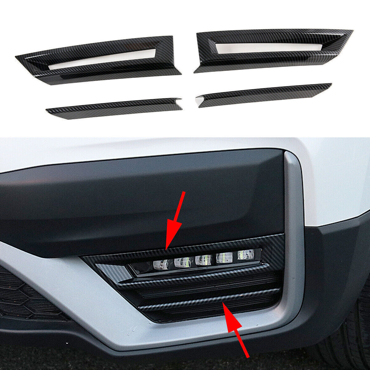 for Honda CRV 2020-2022 Front Bumper Fog Light Protector Cover Trim Accessories n