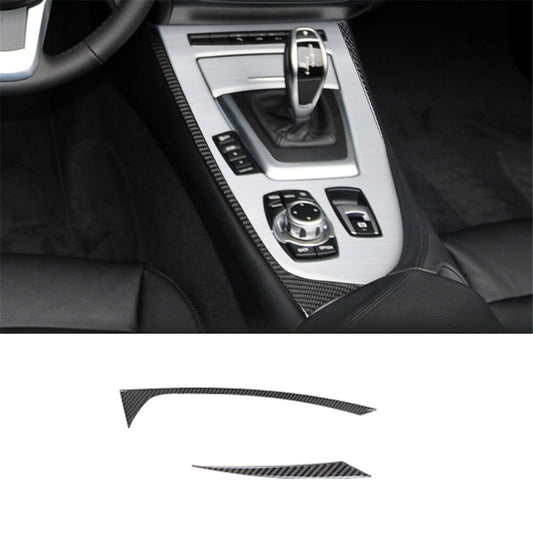 2-Piece Carbon Fiber Internal Gear Shift Side Cover Trim for BMW Z4 E89 2009 - 2016