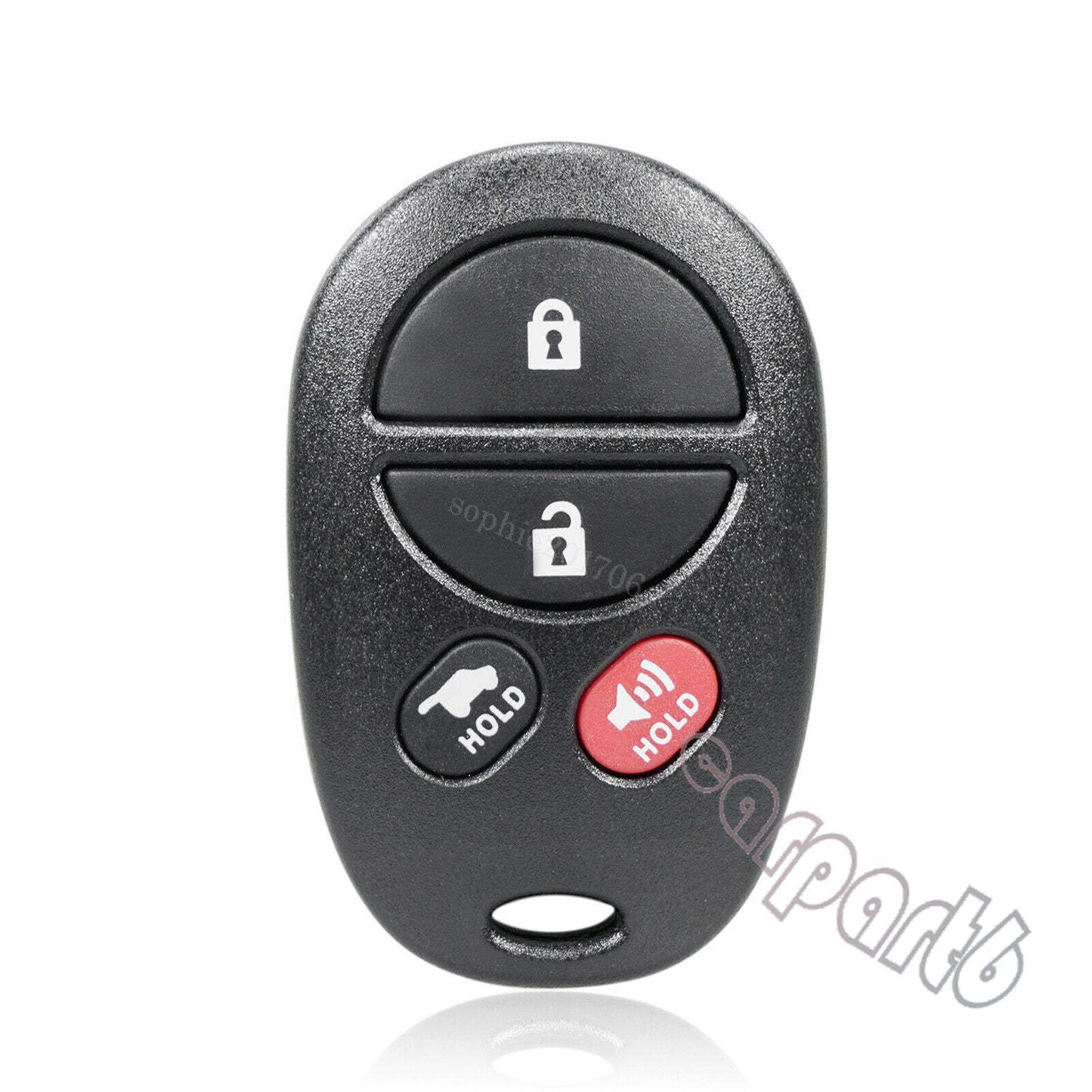 2 Replacement Key Fob Remote Control GQ43VT20T For 2008 - 2017 for Toyota Sequoia Q