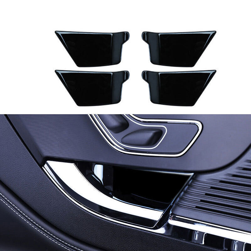 Fit for Lincoln Corsair 2020-2021 Black Titanium 4pcs Inner Door Bowl Cover Trim n