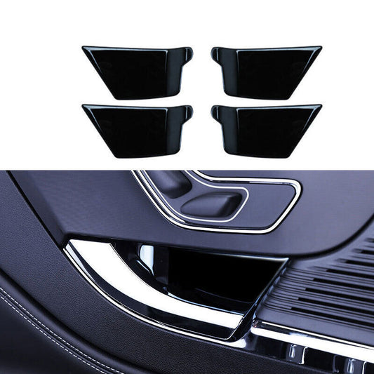 Fit for Lincoln Corsair 2020-2021 Black Titanium 4pcs Inner Door Bowl Cover Trim n