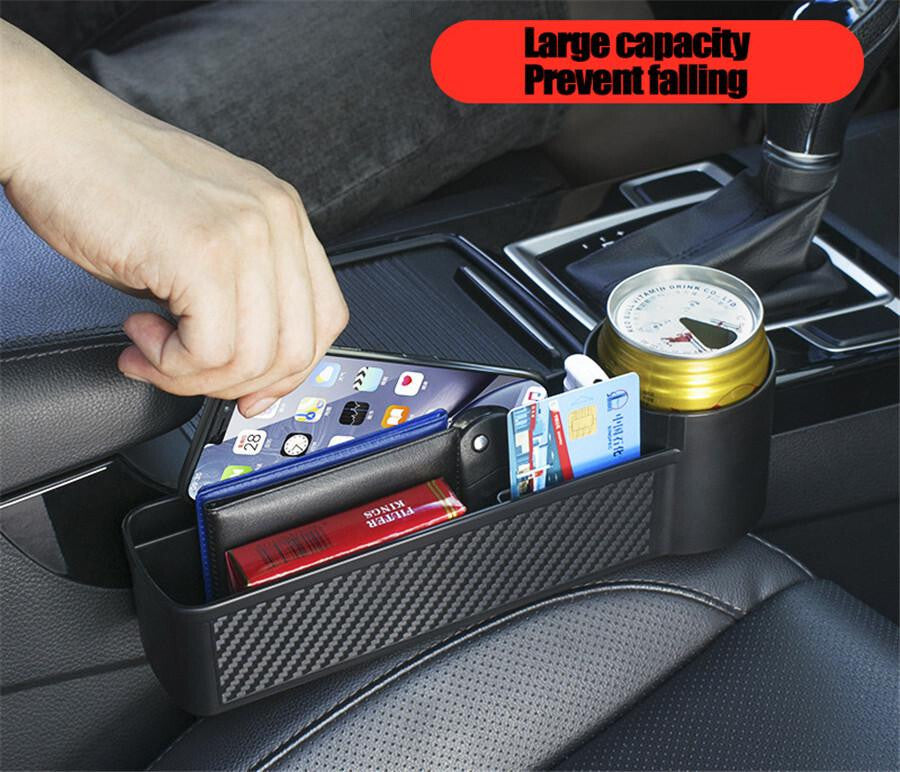 Car Center for Seat Seams Side Storage Stowing Box Cup Drink Organizer Holder