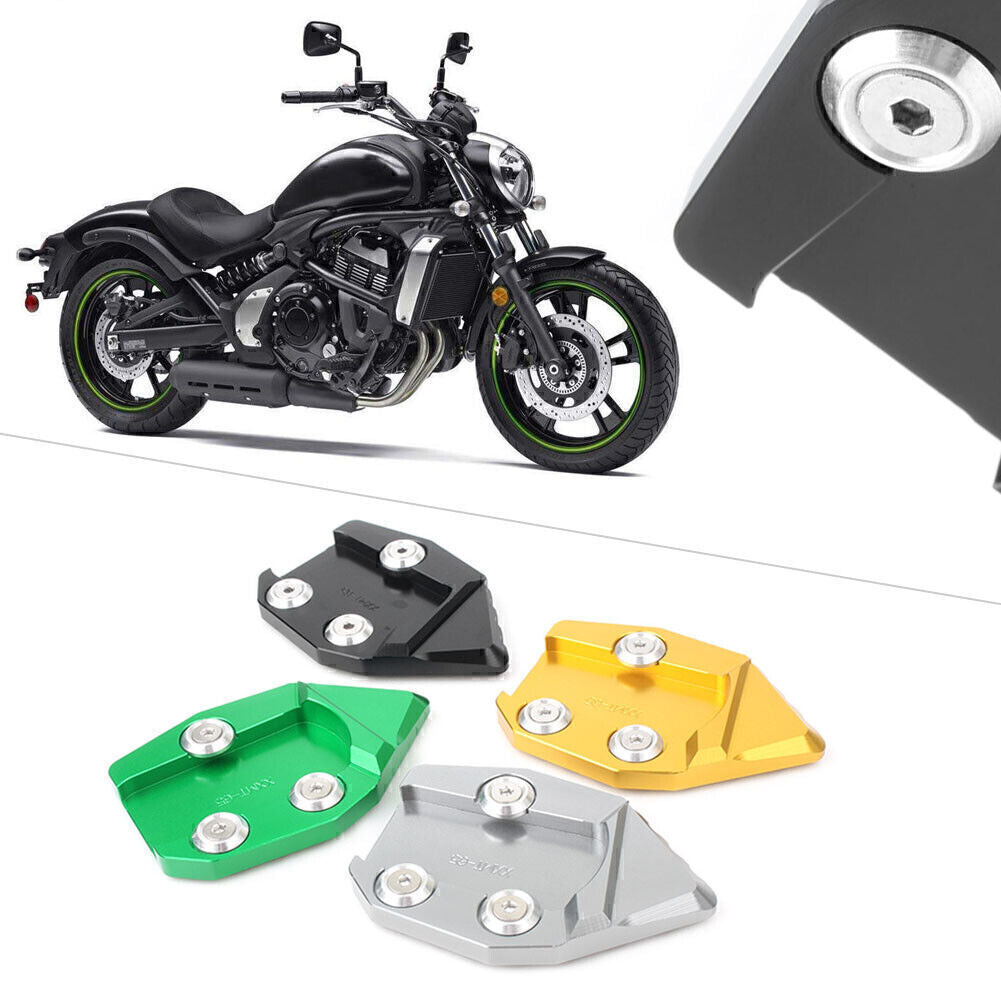 Side Stand Kickstand Extension Foot Plate Pad Fit 2015-2018 2016 for Kawasaki VN 650 Q