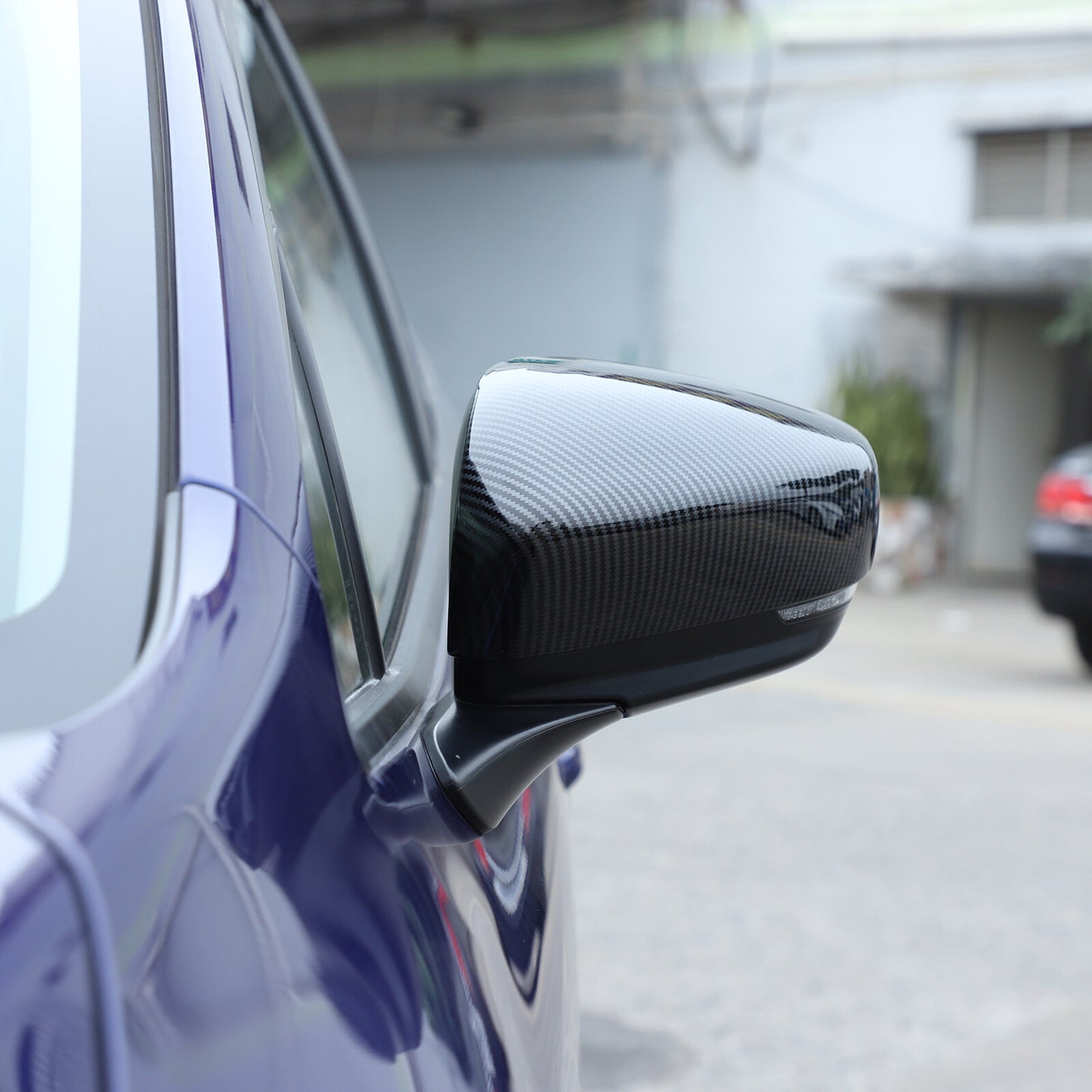 2-Piece Carbon Fiber ABS Side Mirror Cover Trim for Subaru Crosstrek 2024 n