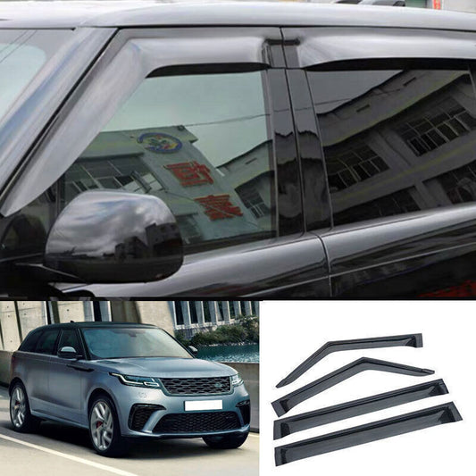 for Range Rover Velar 2018-2023 Gloss Black Side Window Visor Sun Rain Shield 4X