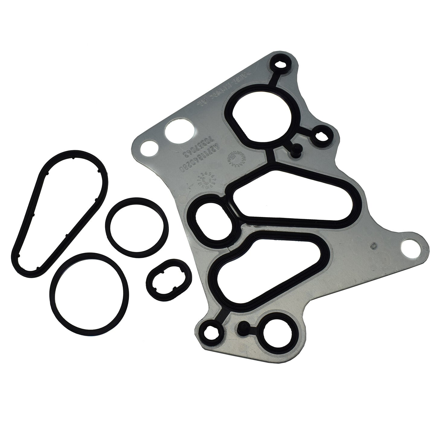 Oil filter housing gasket seal for Mercedes E400 E500 E350 C250 C350 C63 AMG - v