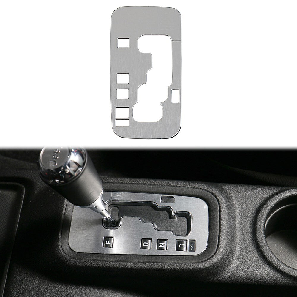 Interior Gear Shift Box Panel Cover Trim for Jeep for Wrangler JK JKU 2011-17 Silver