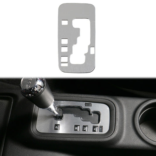 Interior Gear Shift Box Panel Cover Trim for Jeep for Wrangler JK JKU 2011-17 Silver