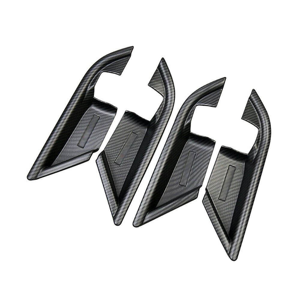 4pcs ABS Interior Door Handle Bowl Cover Trim Black for Toyota for Camry 2018-2020