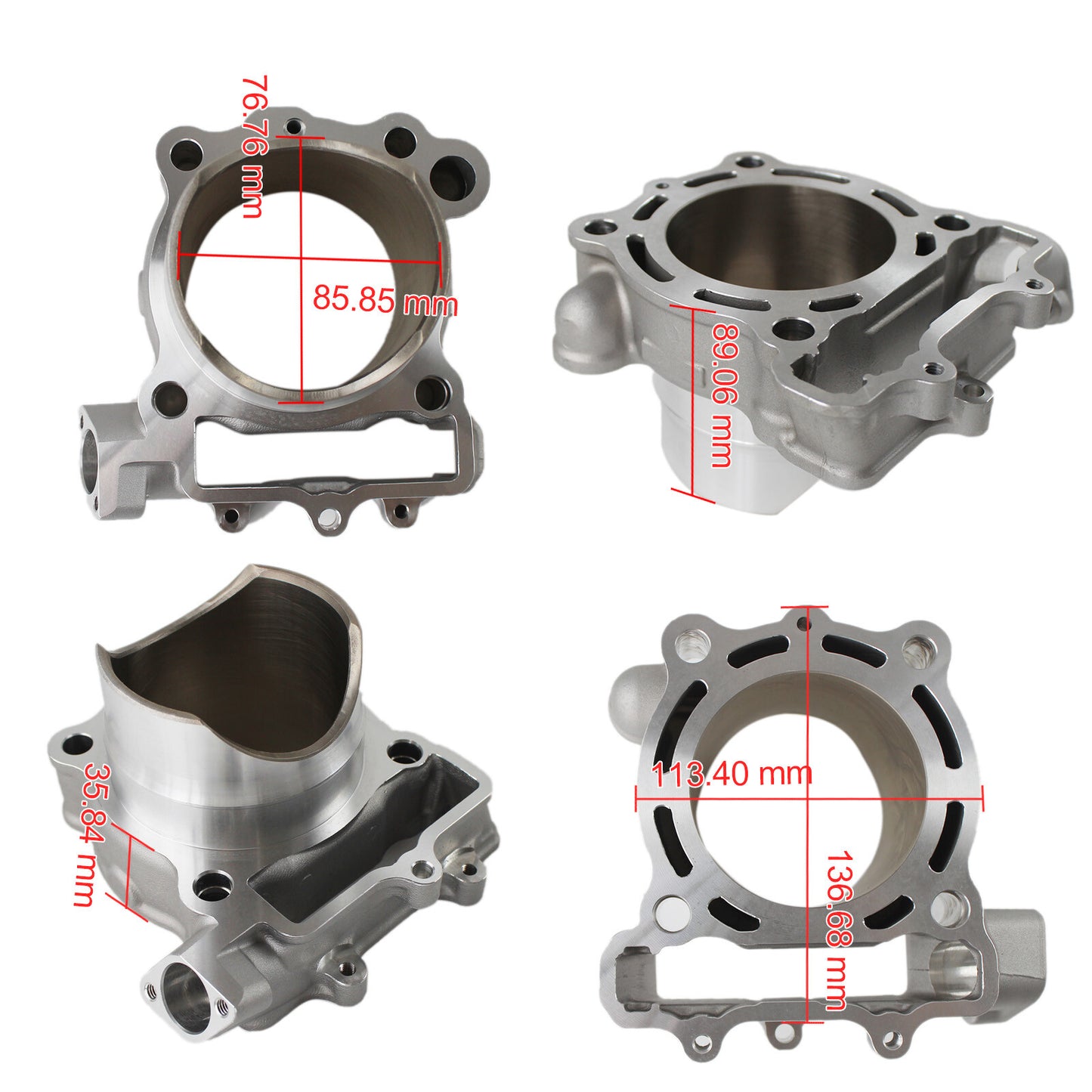 Cylinder Jug Barrel STD 77mm for Kawasaki KX250F KX 250 F 11005-0110 2009-2019