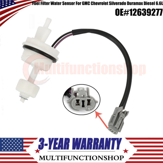 Fuel filter water sensor suitable for Chevrolet Silverado for GMC for Sierra 6.6L 2001-2011 2007 Q