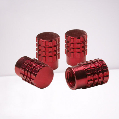 4-Piece Red RT046 Car Tire Valve Cover Stem Cover Air Valve Dust Cover for Jeep