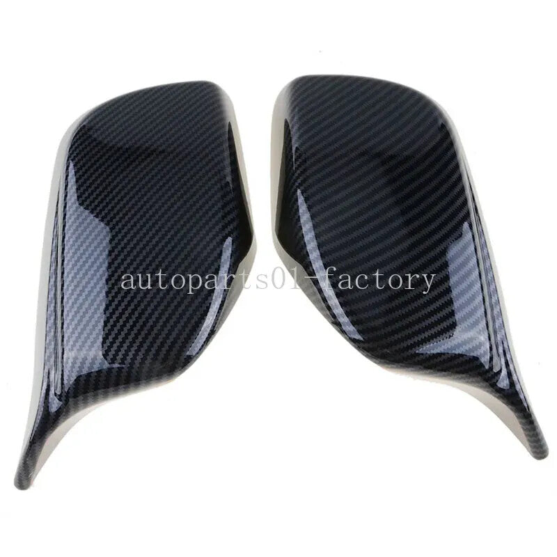 LeftRight Carbon Fiber Side Rearview Mirror Cover Caps for BMW E60 E61 03-2008