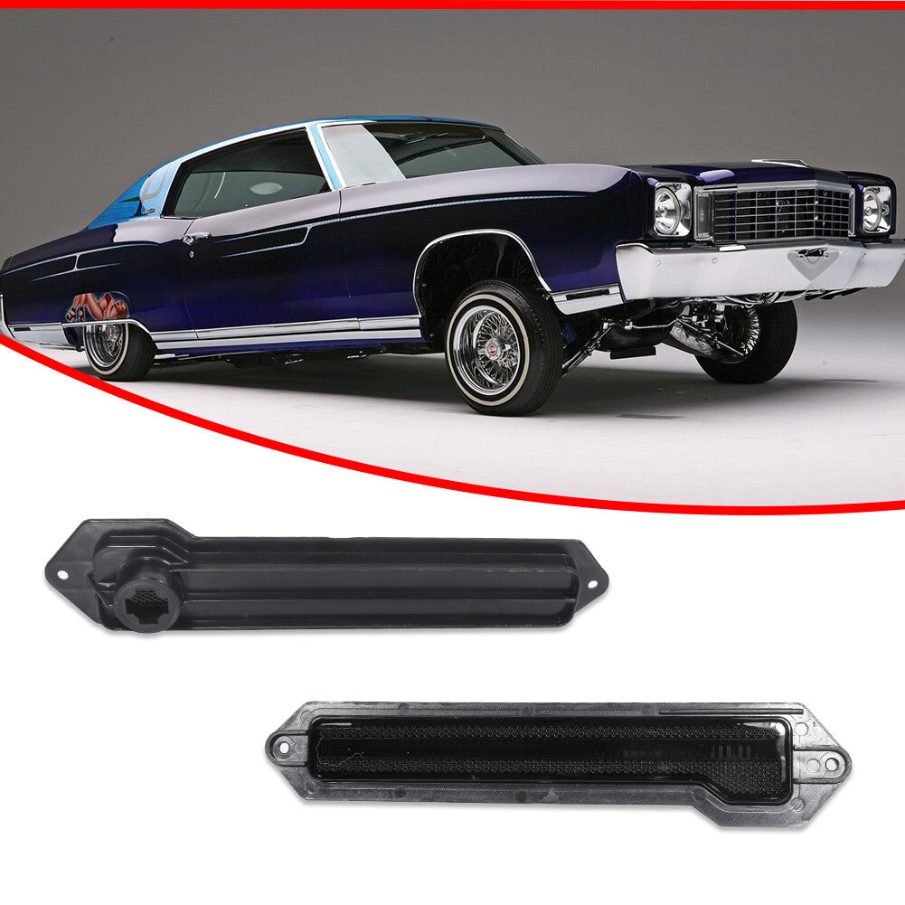 Front and rear smoked side marker light lenses for 1970 - 1972 for Monte Carlo - v