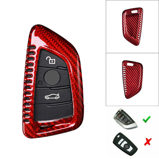 for BMW X1 X5 X6 F48 F15 F16 X-Series Carbon Fiber Remote Key Shell Holder Cover Q