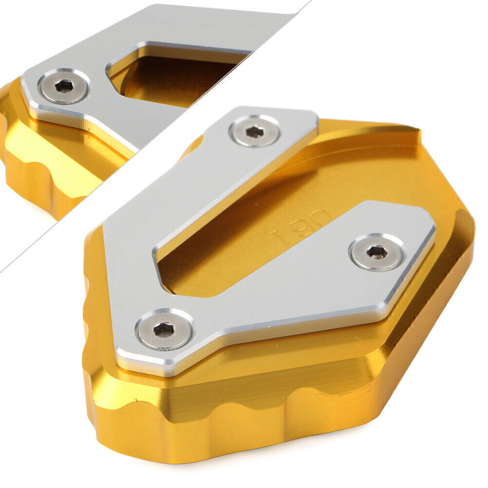 Gold Kickstand Side Stand Plate Extension Pad for YAMAHA MT-07 14-18 XSR700 2016 Q