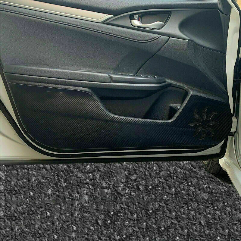 for Honda for Civic 2016-2021 PU Inner Door Anti-kick Pad Protector Stickers Covers