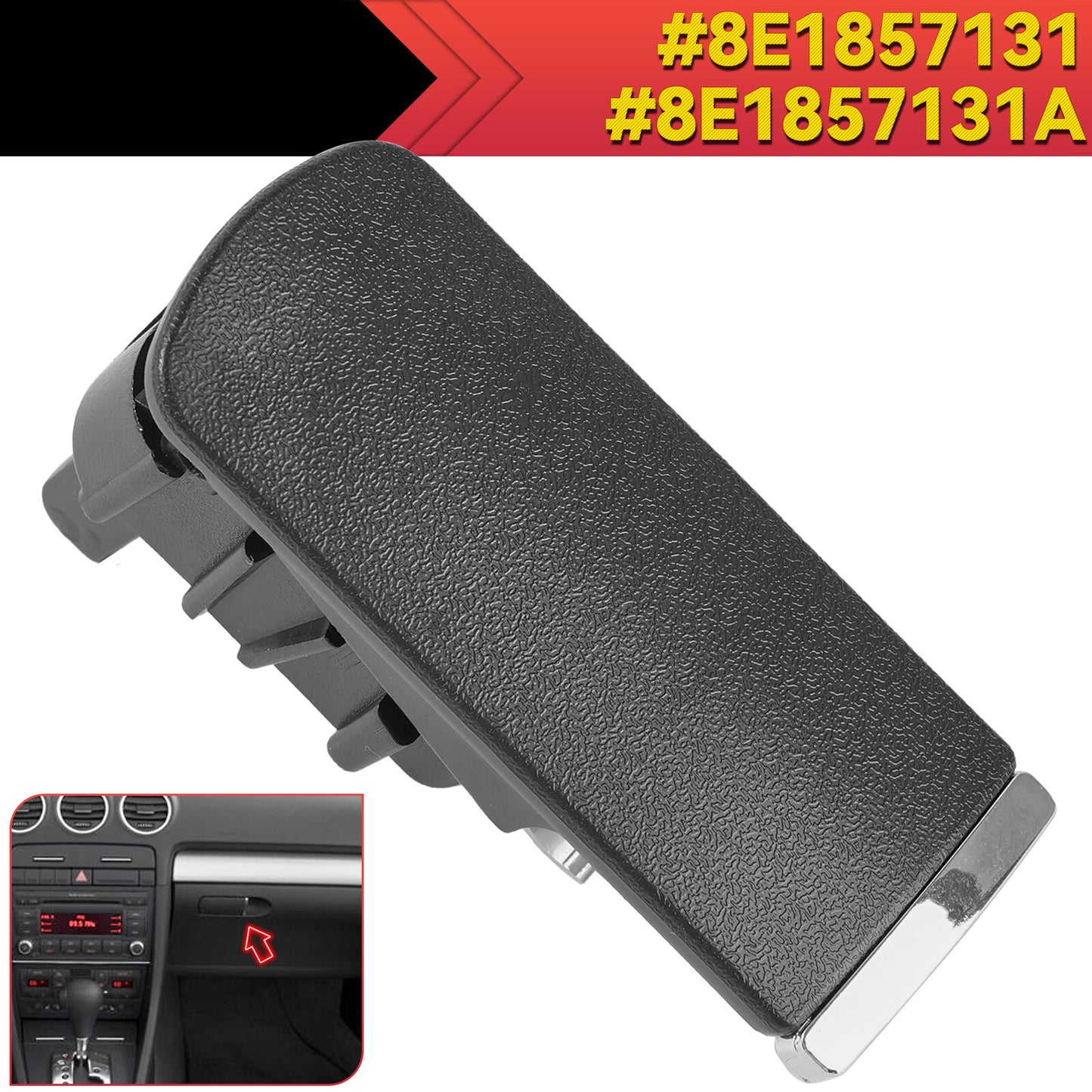 Glove Box Handle 8E1857131 for Audi for A4 Glove Box Lock Lock BLACK Q