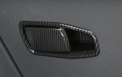 ABS Carbon Fibre Storage Box Handle for Co -Pilot Cover Trim for BMW 4-Series 21-23