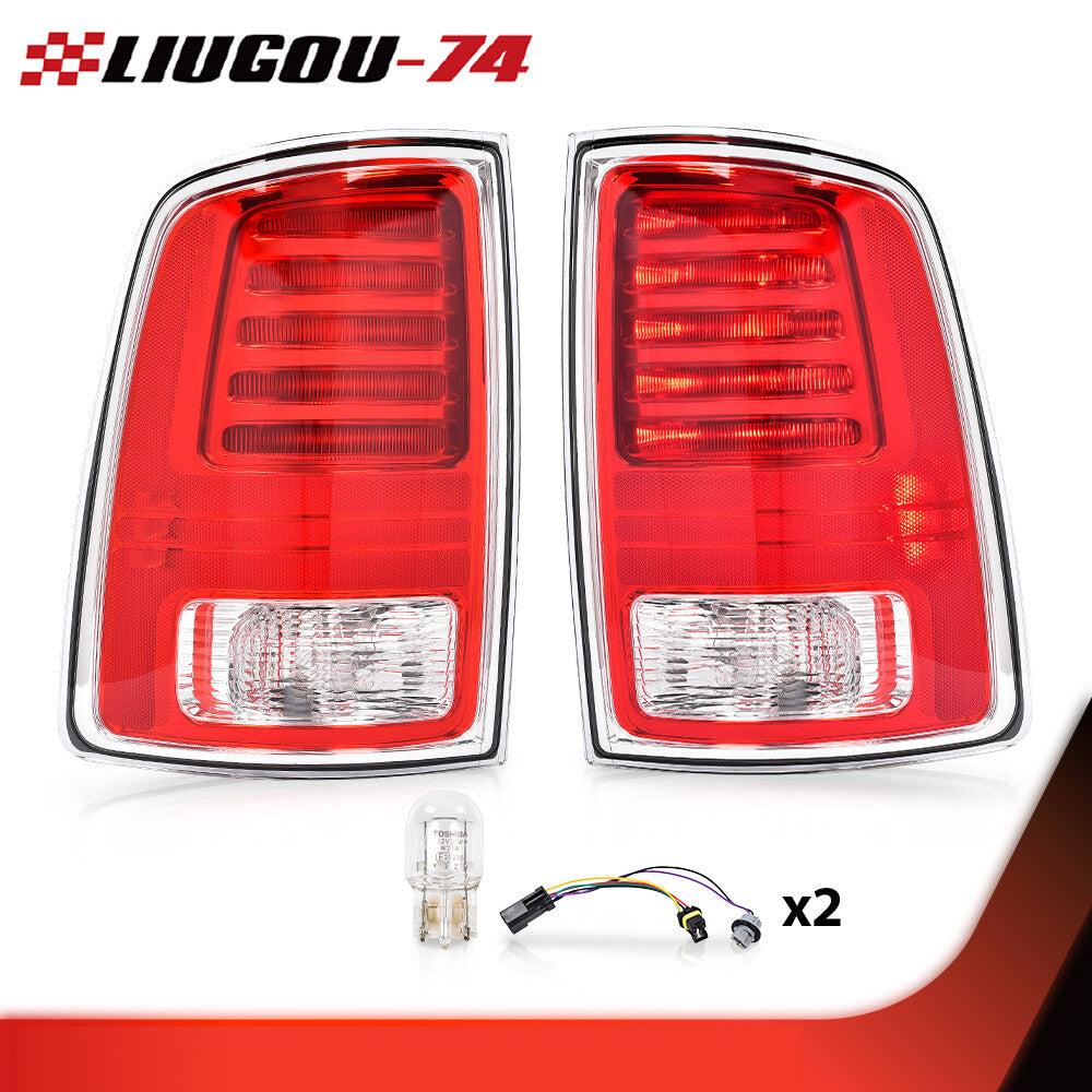 Fits 13 - 18 for Ram 1500 2500 3500 Rear LED Tail Light Kit Driver Passenger - v