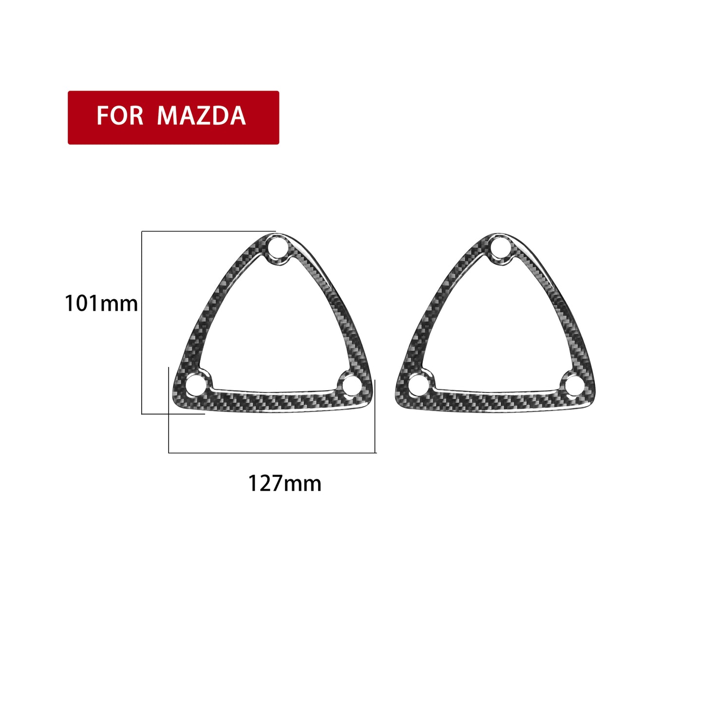 3Pcs Driver Side Air Vent Trim Cover Carbon Fiber For Tacoma 2012-2015 v