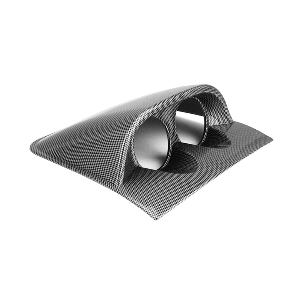 Dashboard Mount Holder Pod Carbon Fiber Dual Dash Gauge Meter Pod 52mm 2 Hole Q
