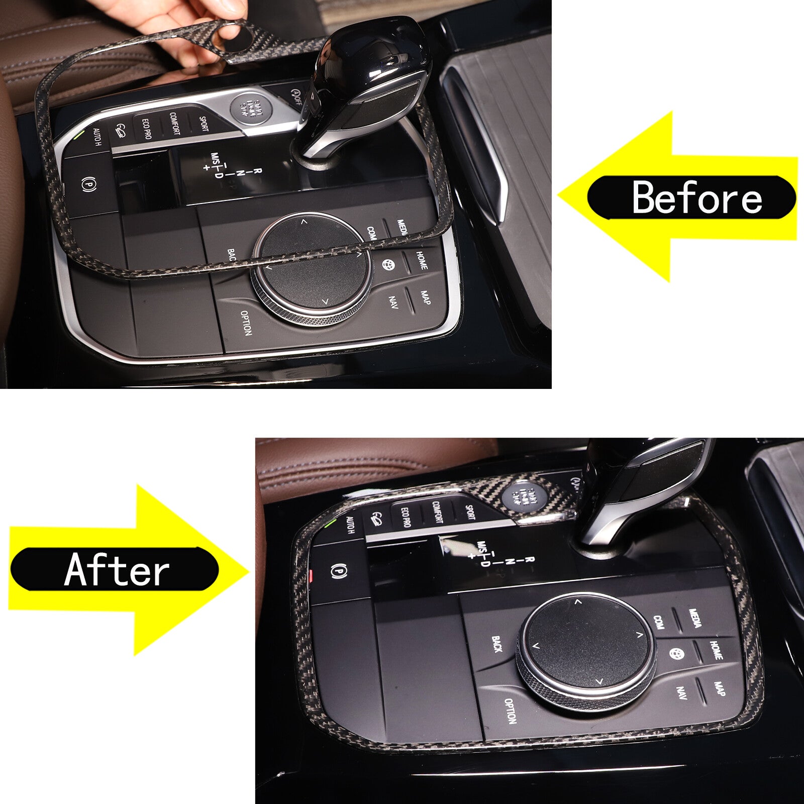 Gloss Black Center Console Instrument Panel Sticker for Subaru Crosstrek 2023-24- v