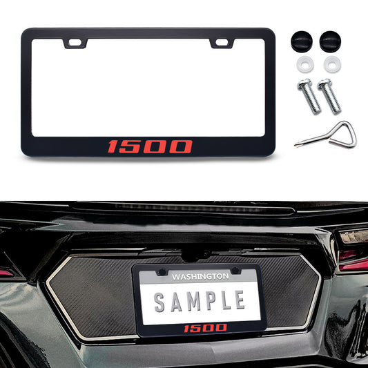 Metal Red License Plate Tag Frame Cover for Dodge for Ram 1500 Cab Accessories