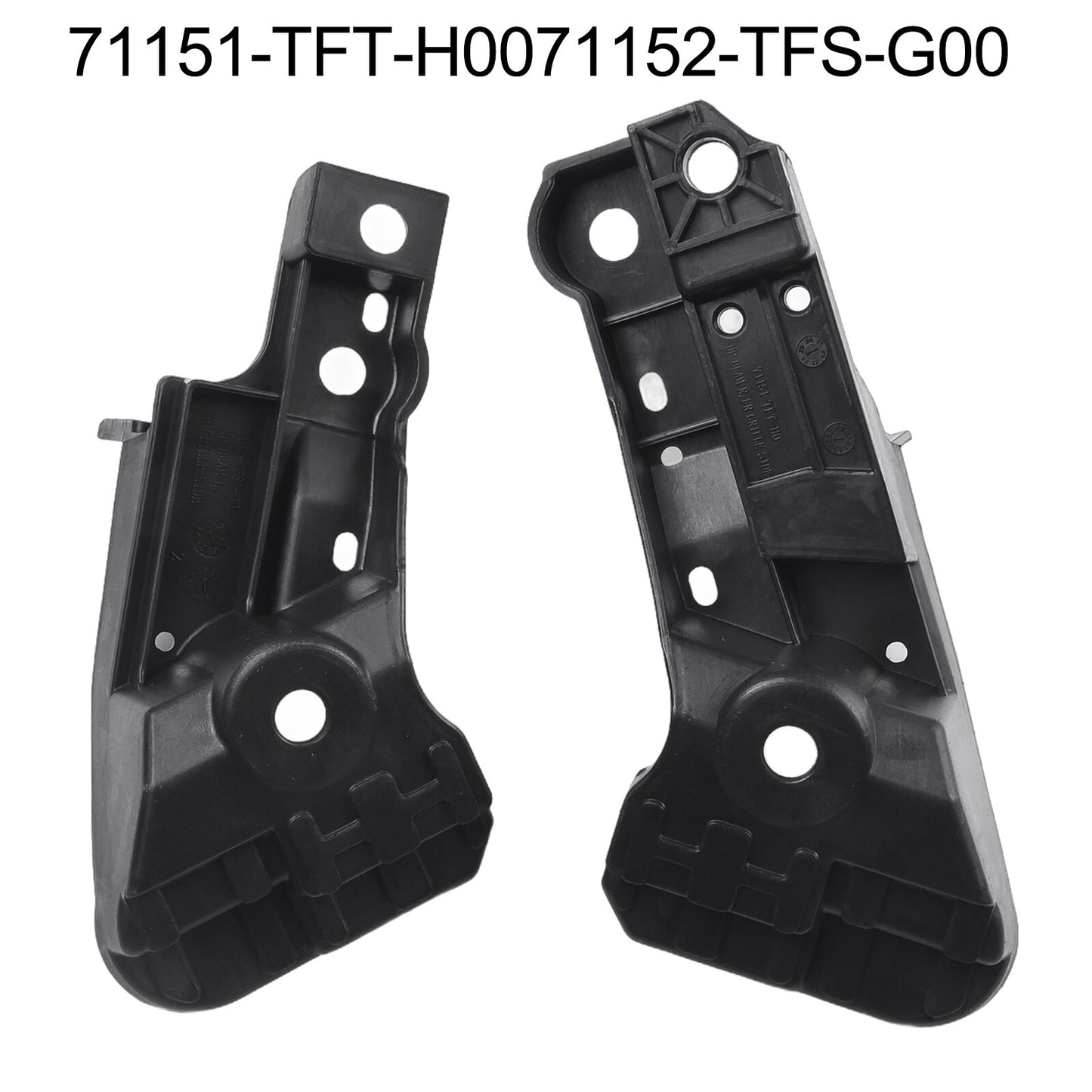 Pair Front Grille Upper Side Brackets for Hrv 2016-2020 Replacement v