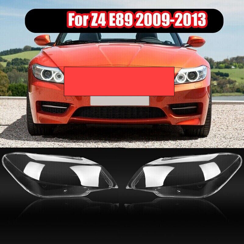 Clear Front Headlight Headlamp Lens Cover Left + Right for BMW E89 Z4 2009-2013 Q