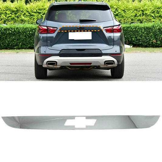 for Chevy Blazer 2019-2022 Car Chrome Rear Trunk Lid Trim molding Strip Cover