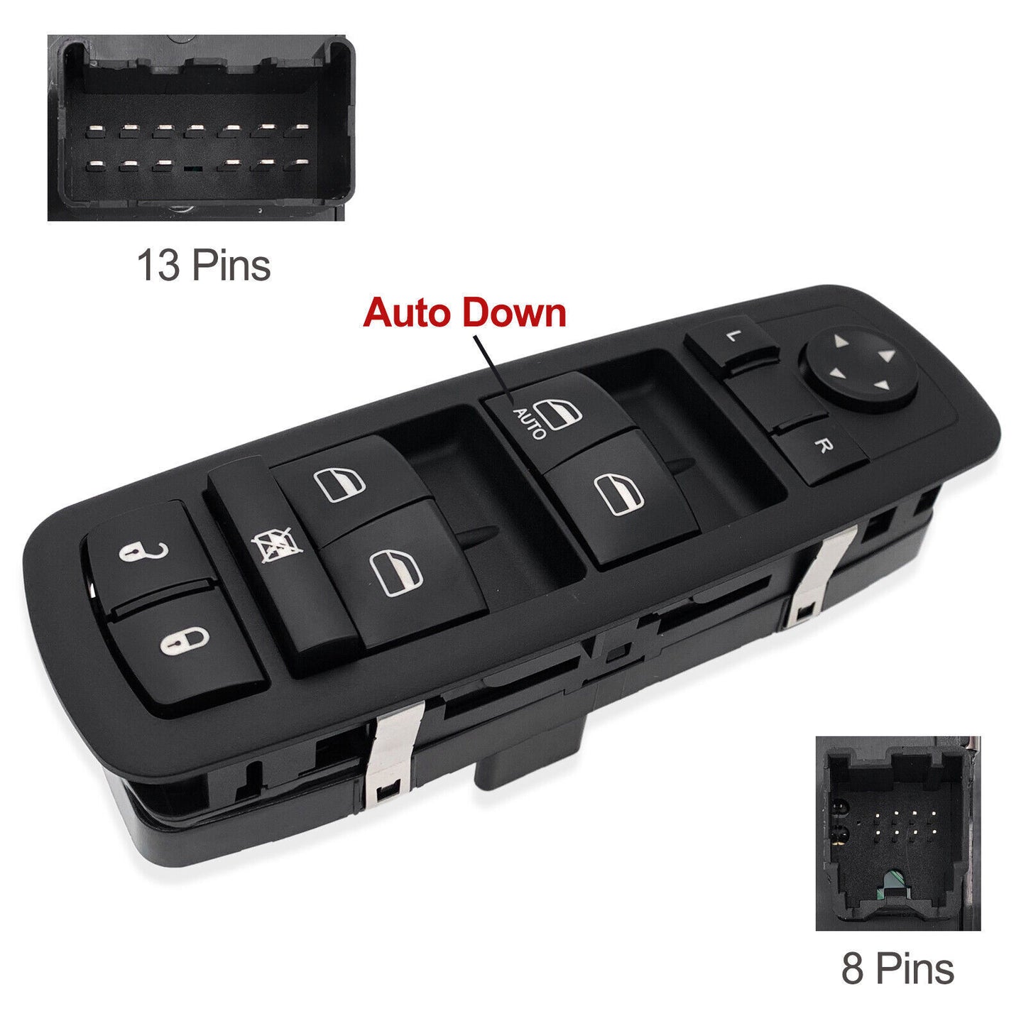 Master Driver Power Window Switch for Chrysler 200 (2015-2017) / 300 (2011-2016) v