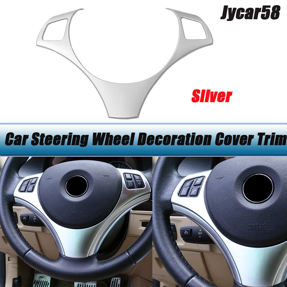 for BMW 3Series E90 325 335i 05-12 Steering Wheel Panel Decoration Cover Silver