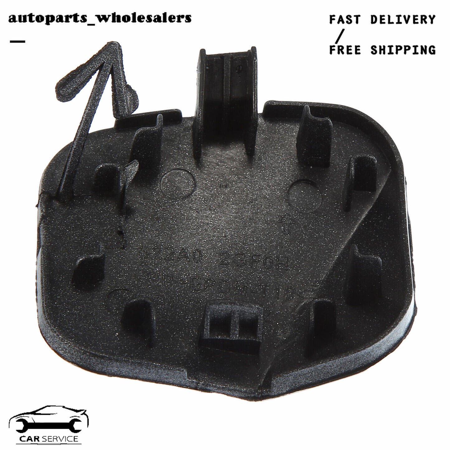 Right front bumper towing eye hook protector for Altima Silver - v