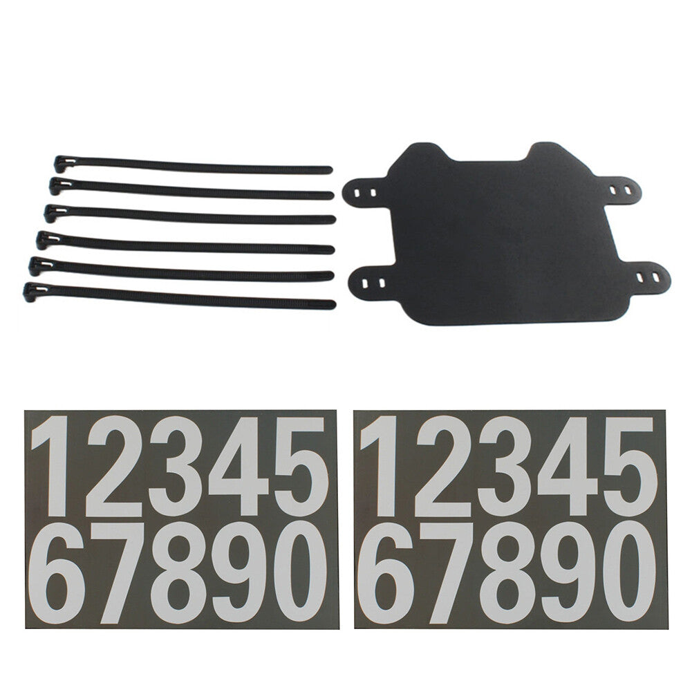 Front Number Plate W/ White Sticker For Sur-Ron Light Bee Electric Off-road