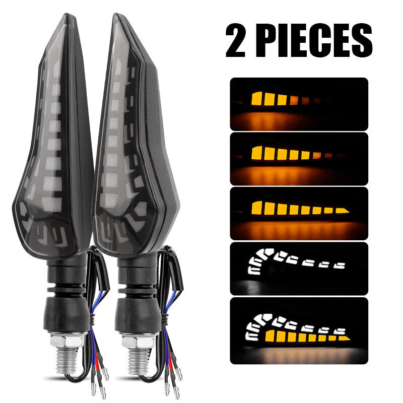 2PCS Front Sequential Flowing LED Turn Signal Indicator Day Running Lights Lamp