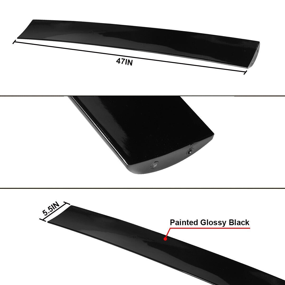 Suitable for CIVIC FK7 FK4 FK8 5DR 2017-2021 HATCHBACK M style glossy black SPOILER WING Q