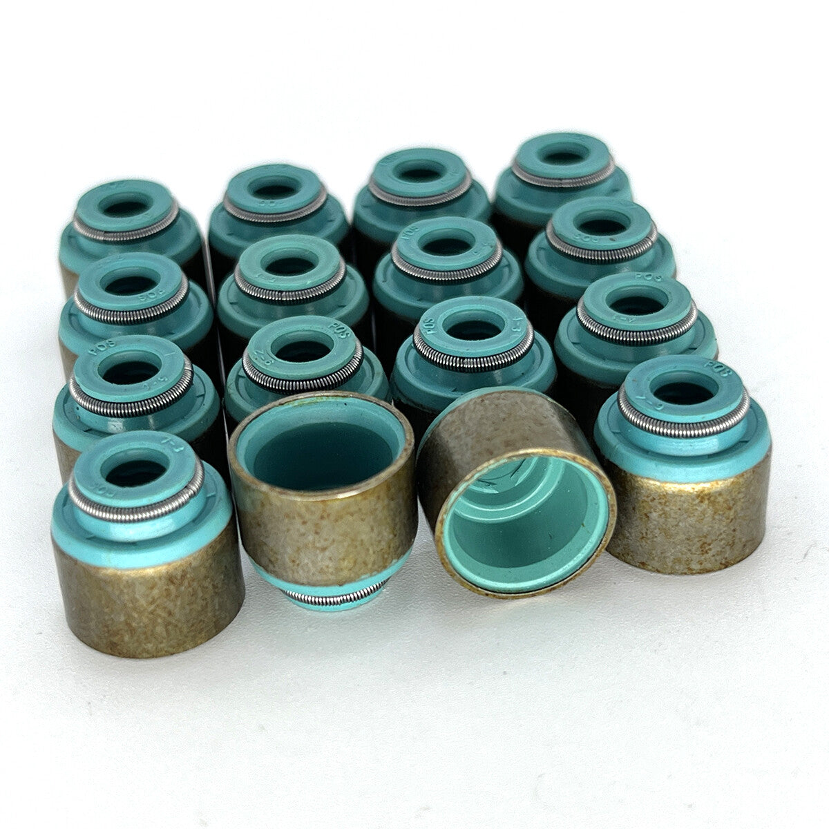 16PCS Intake  Exhaust Valve Stem Seals fits for 10-20 for Hyundai for Kia 1.4L 1.6L