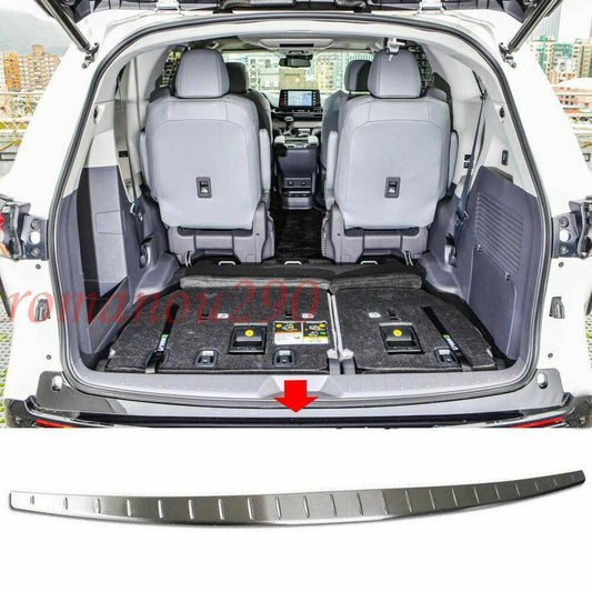 Steel Silver Rear Bumper Protector Cover Trim 1PCS for Sienna 2021-2022 B n
