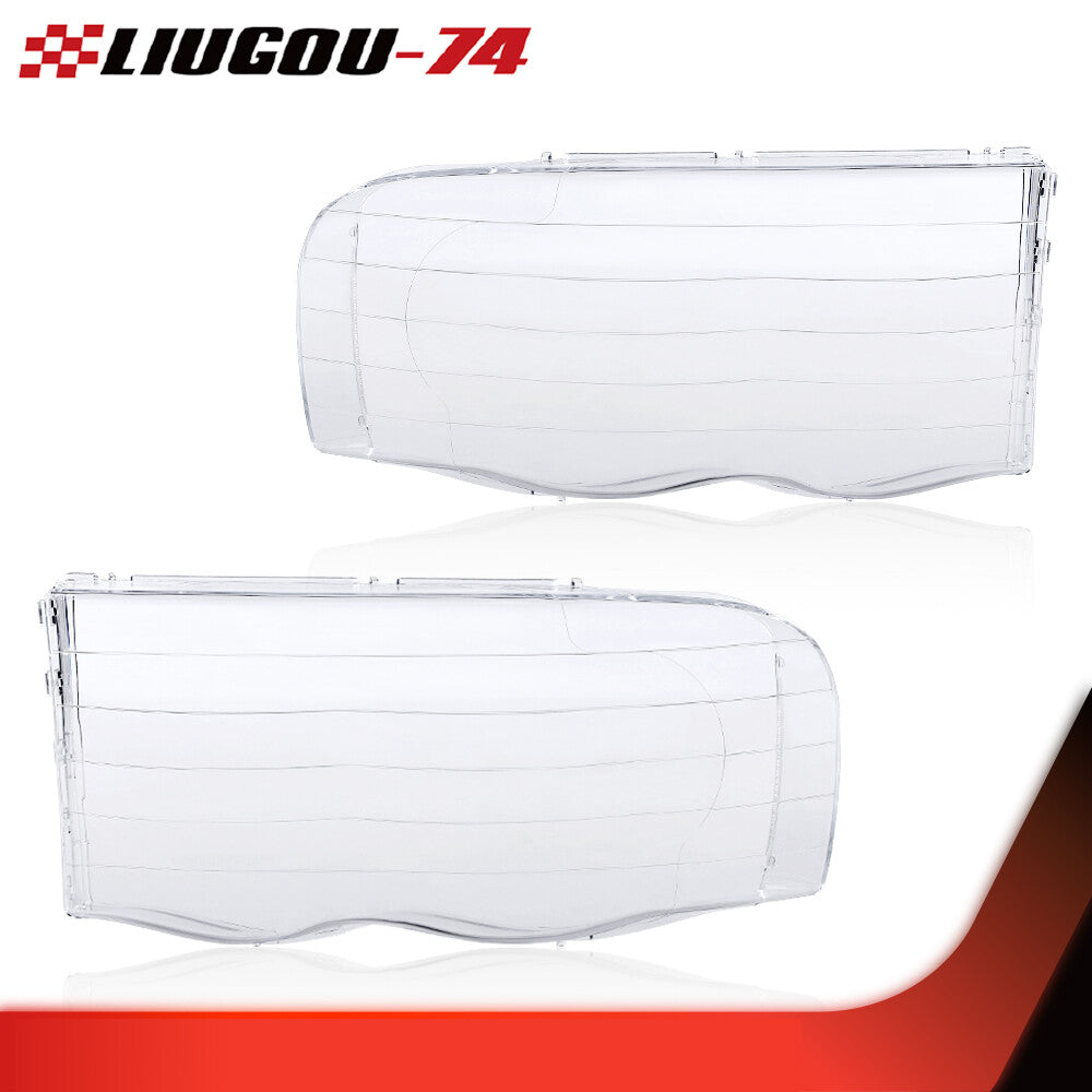 Fits 2002 2003 2004 2005 for Dodge for Ram 1500 2500 3500 Headlight Lens Cover 1 Pair - v