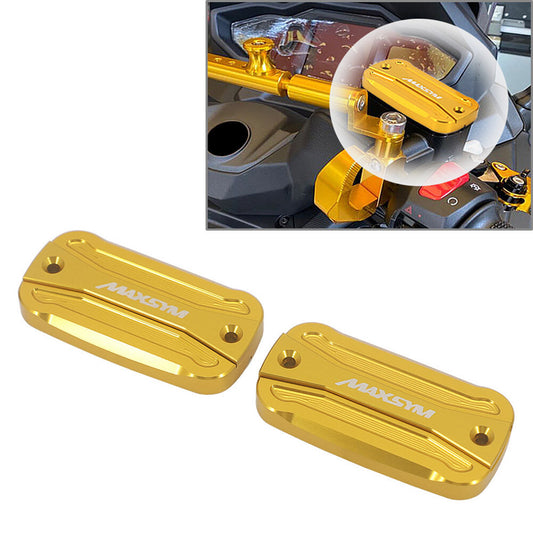Fit SYM MAXSYM TL 500 TL500 2020 Front Brake Oil Fluid Reservoir Cover Cap Gold