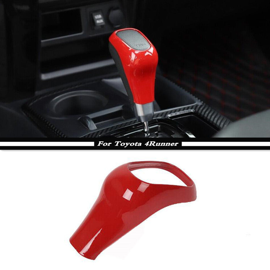 Fit For 2010-2023 4runner TRD ABS Red Gear Shift Shifter Knob Cover Trim v