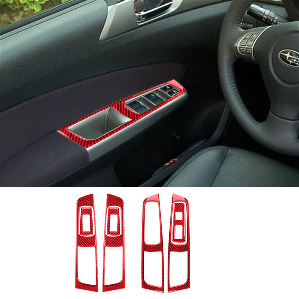 4Pcs Dashboard & Vent Trim Cover Decor Carbon Fiber for Dodge Charger 2015-2021 v