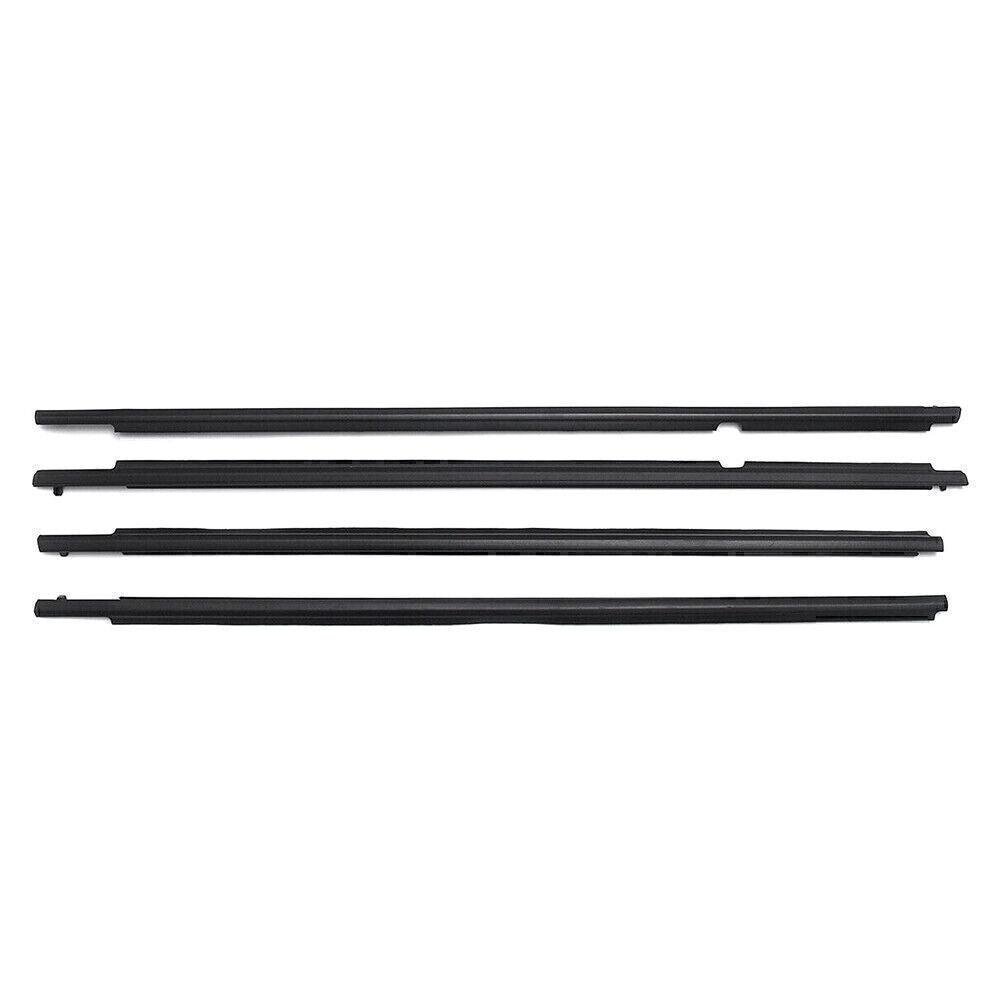 Black Weatherstrip Window Molding Trim Seal Belt Fit for Toyota Highlander 2008-2010