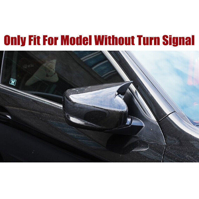 Carbon Fiber OX Horn Rear View Side Mirror Cover Trim for Honda Accord 08-2013