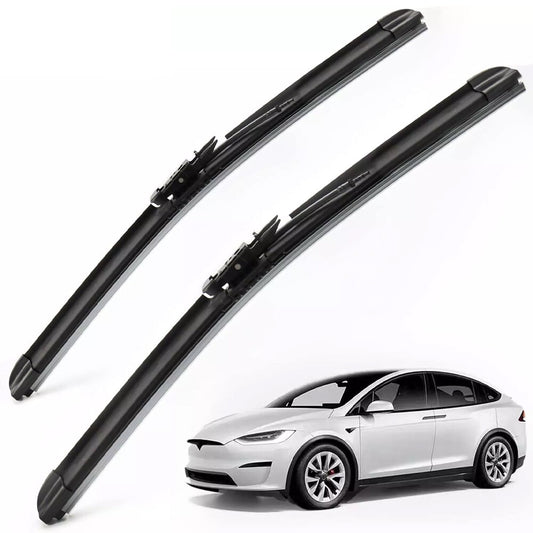 Compatible with for Tesla Model X 28-inch + 18-inch windshield wipers with integrated washer. Q