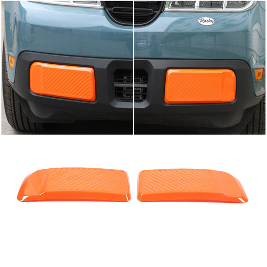 Orange front left and right bumper padded trim panels for Maverick 2022-2024 n