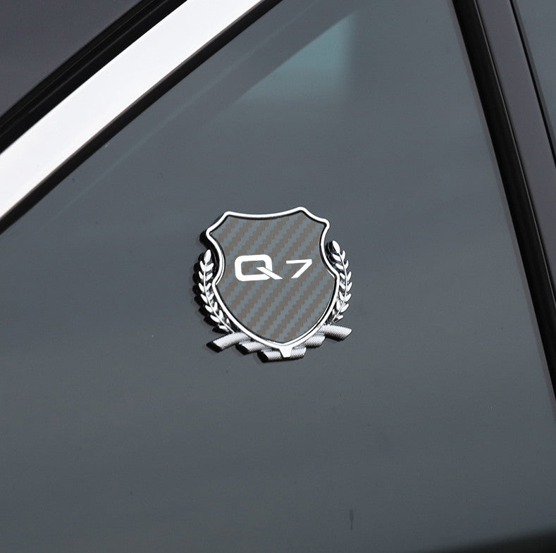 4x45mm VS Working Black Wheel Center Sticker, Hub Sticker, Rim Sticker, Logo