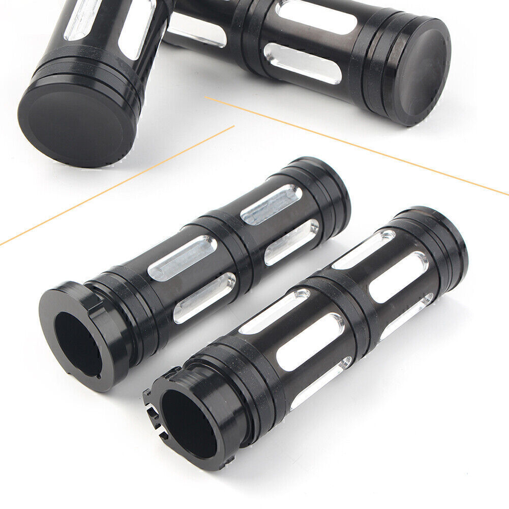 CNC 1 Lenker Handgriff f¨¹r for Harley Sportster Dyna Softail Road King Schwarz